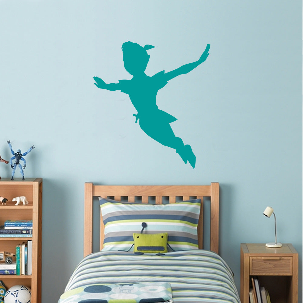 Peter Pan Wall Sticker Decal Stencil Silhouette ST159