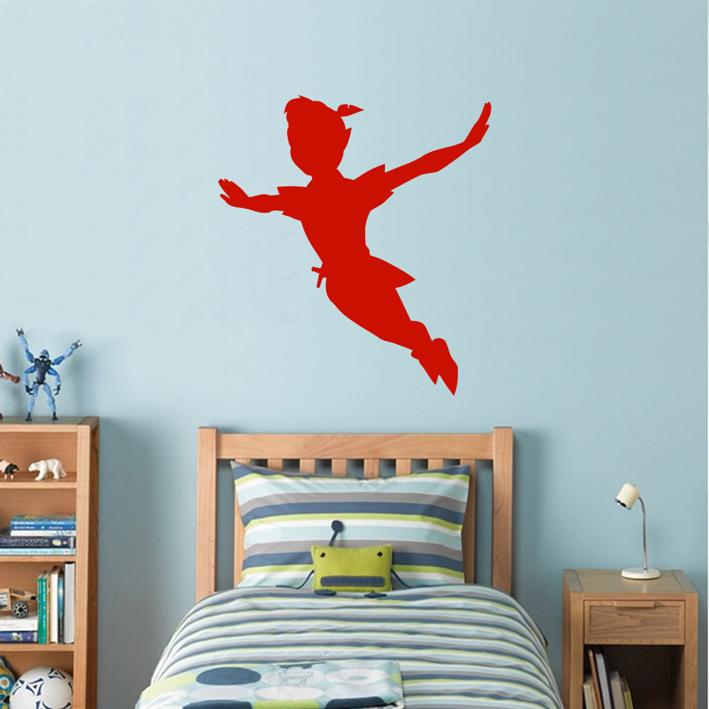 Peter Pan Wall Sticker Decal Stencil Silhouette ST159