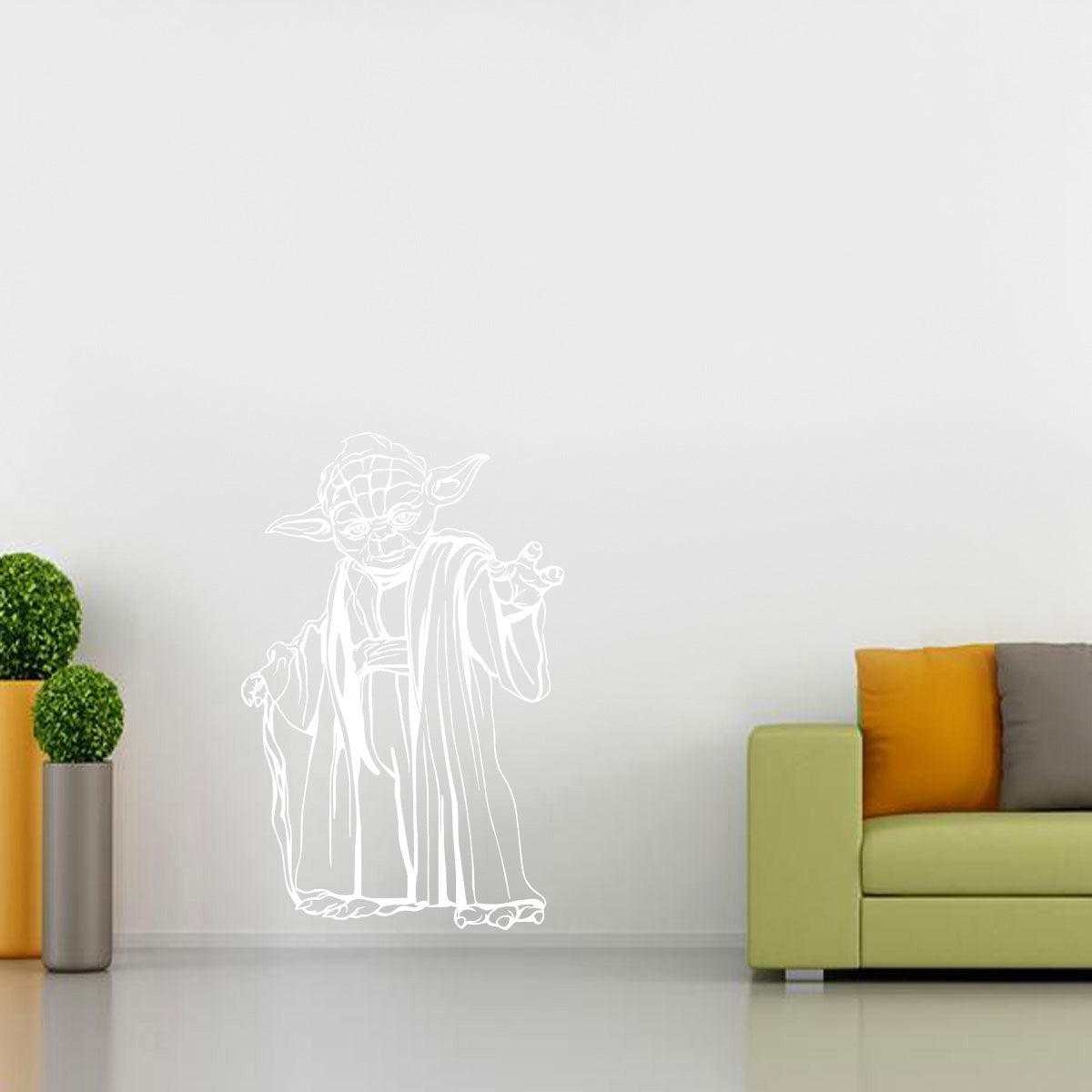 Yoda Star Wars Wall Sticker Decal Stencil Silhouette ST162