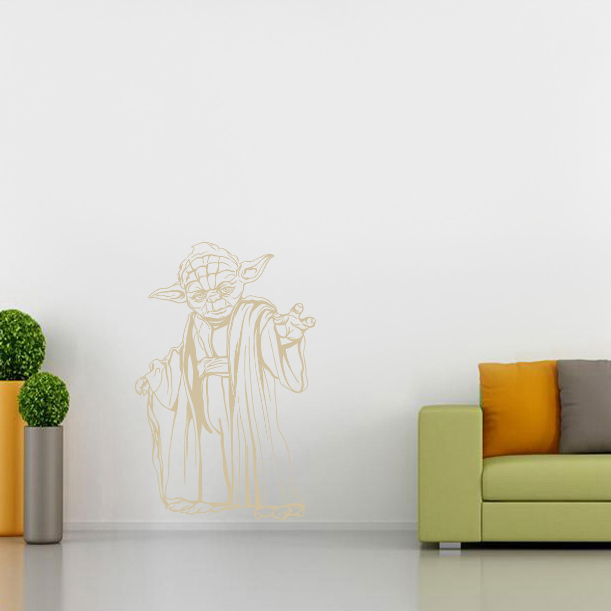 Yoda Star Wars Wall Sticker Decal Stencil Silhouette ST162