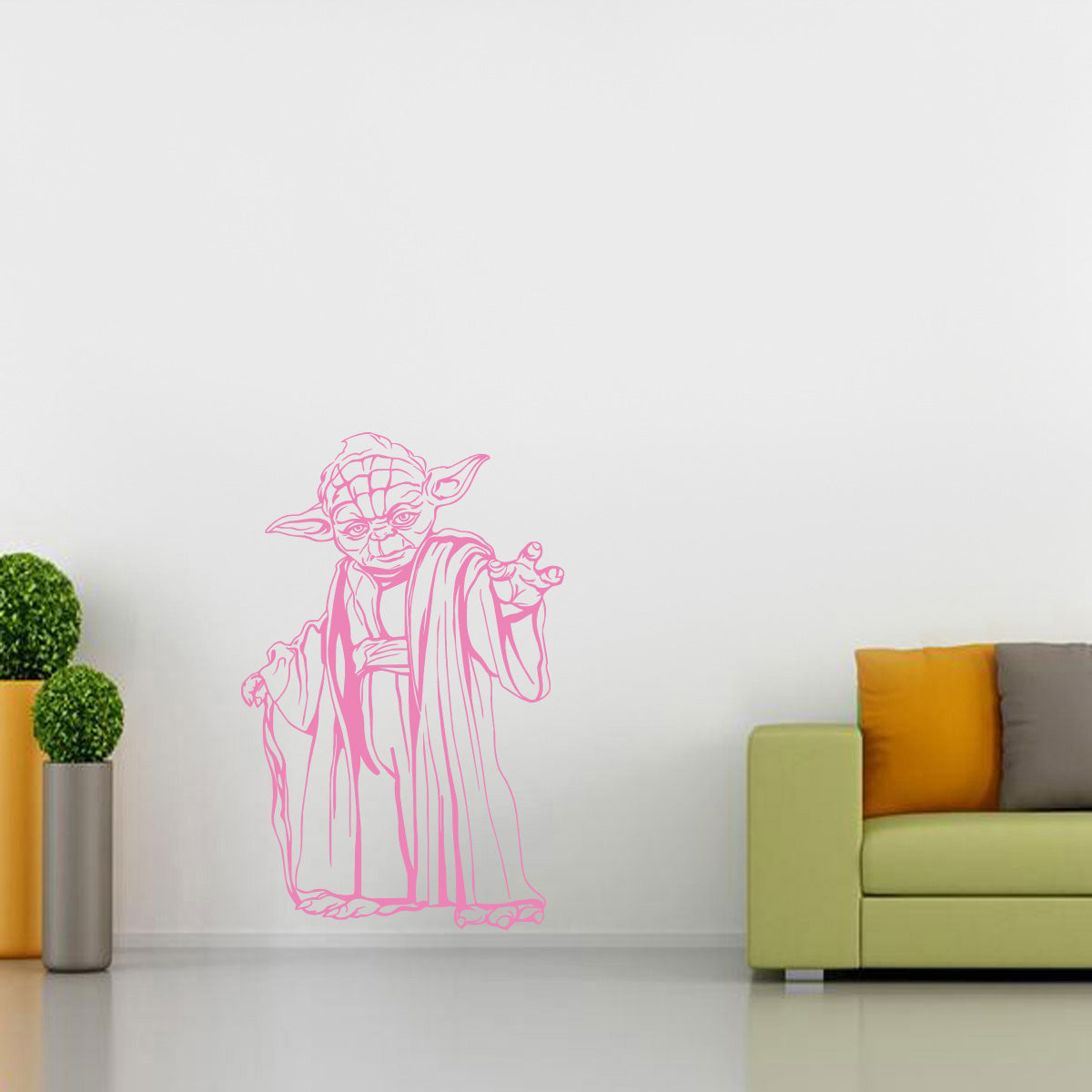 Yoda Star Wars Wall Sticker Decal Stencil Silhouette ST162