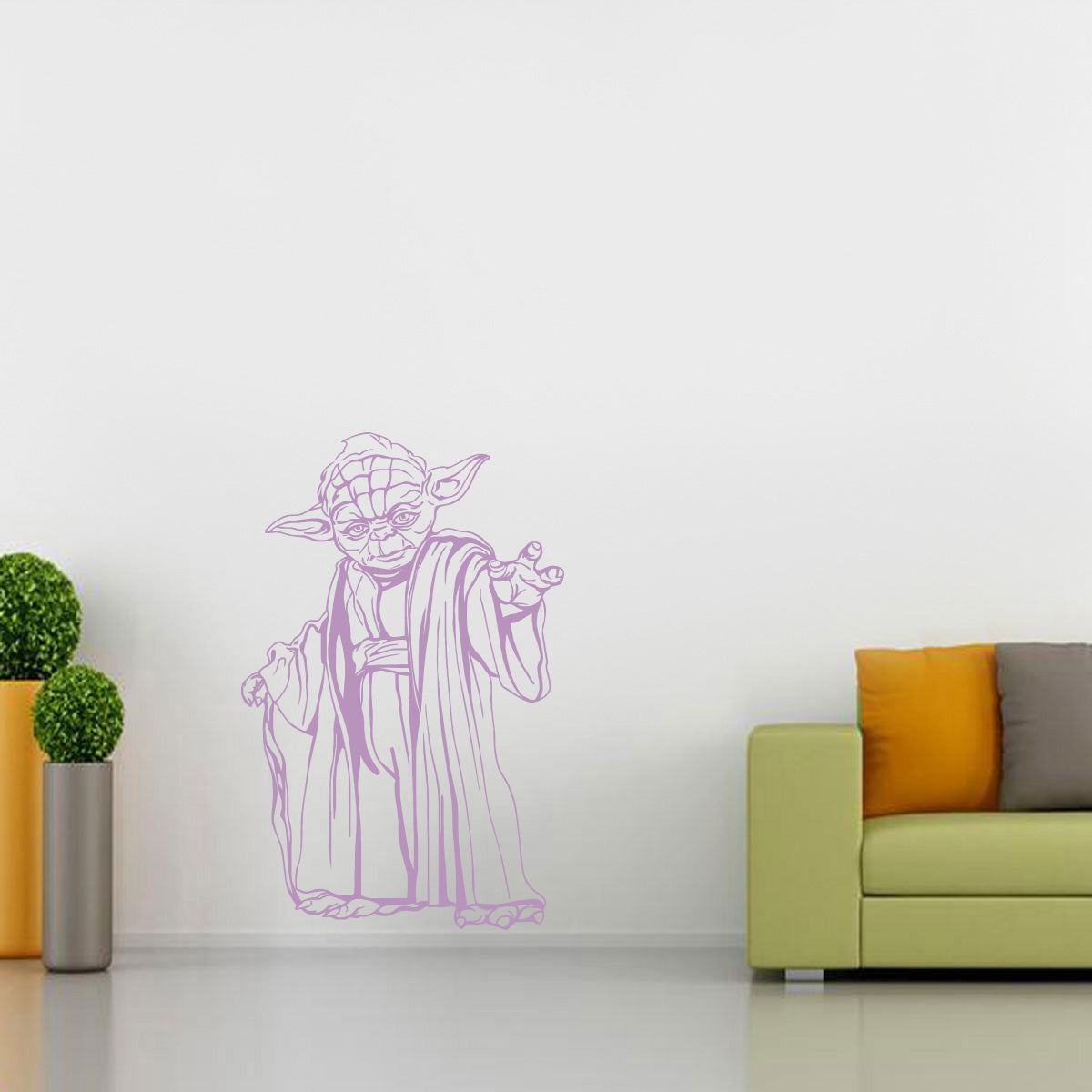 Yoda Star Wars Wall Sticker Decal Stencil Silhouette ST162
