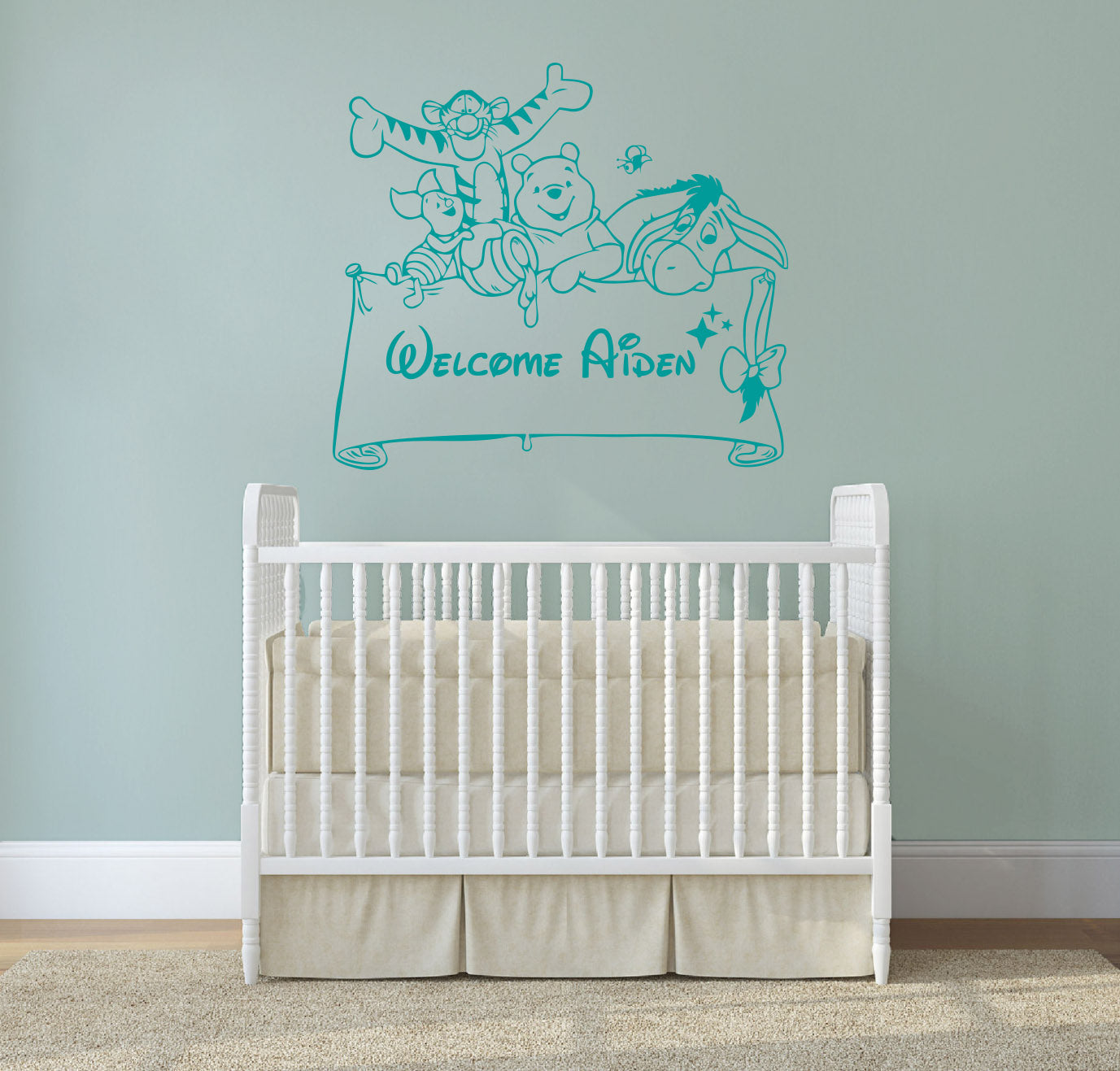 Winnie L’ourson Personnalisé Autocollant Mural Decal Stencil Silhouette ST165