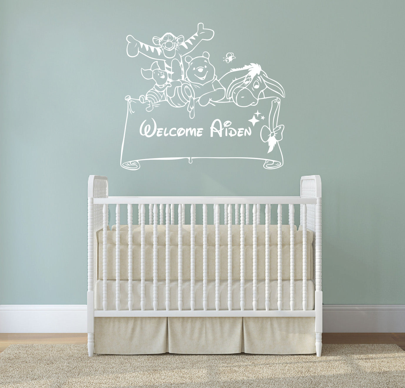 Winnie L’ourson Personnalisé Autocollant Mural Decal Stencil Silhouette ST165