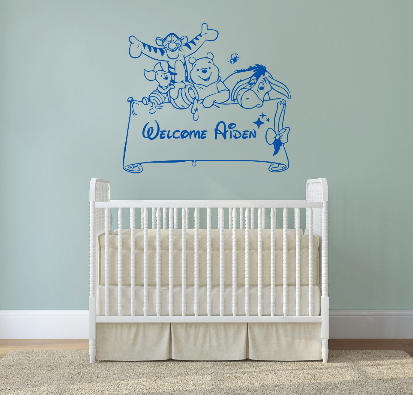 Winnie L’ourson Personnalisé Autocollant Mural Decal Stencil Silhouette ST165