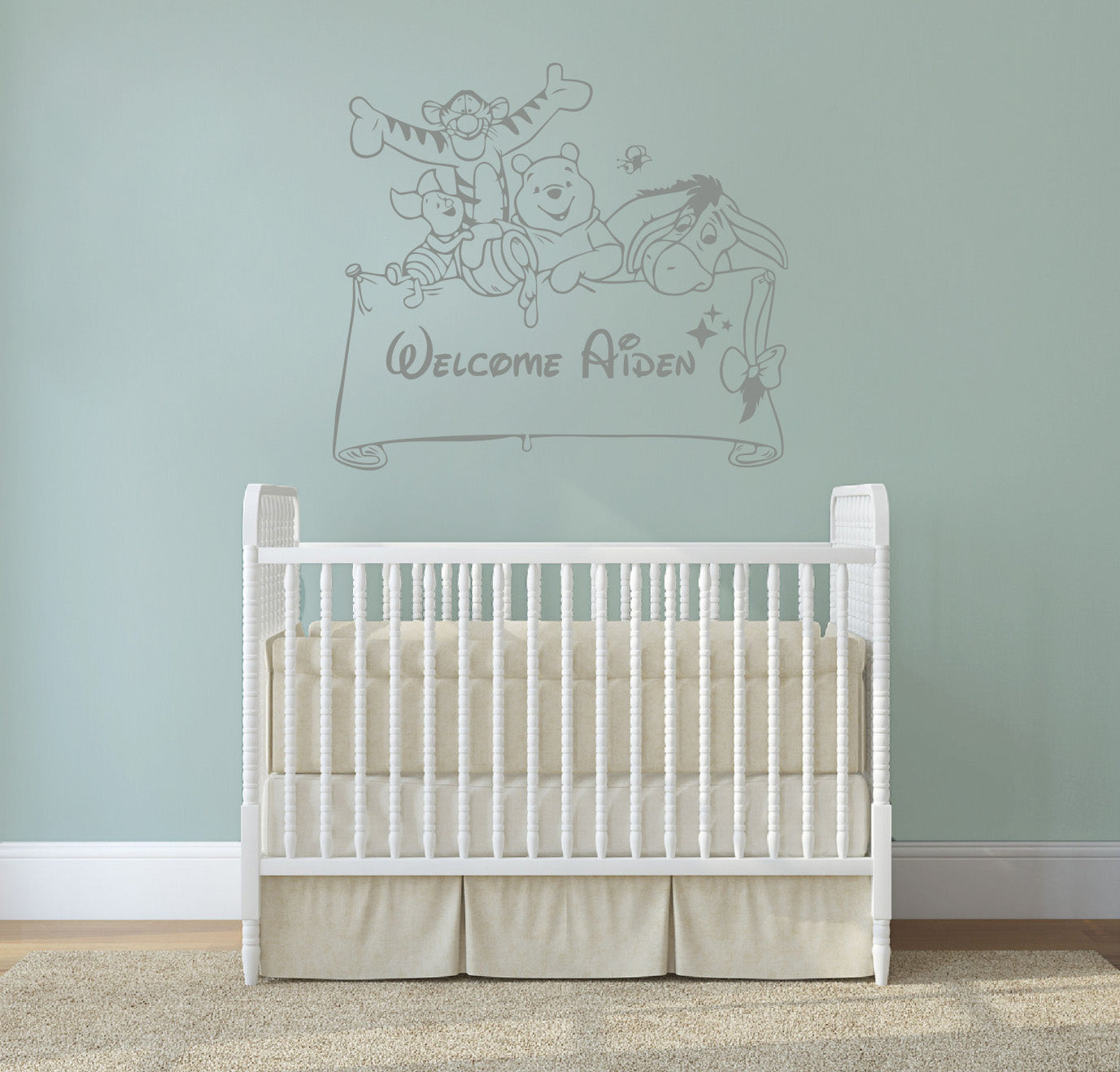 Winnie L’ourson Personnalisé Autocollant Mural Decal Stencil Silhouette ST165