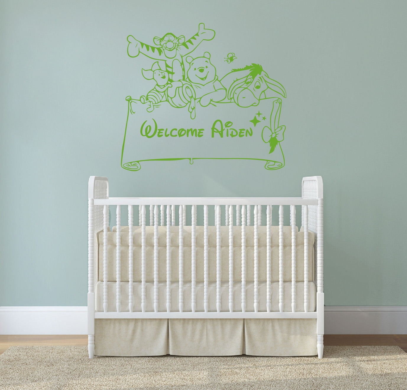 Winnie L’ourson Personnalisé Autocollant Mural Decal Stencil Silhouette ST165