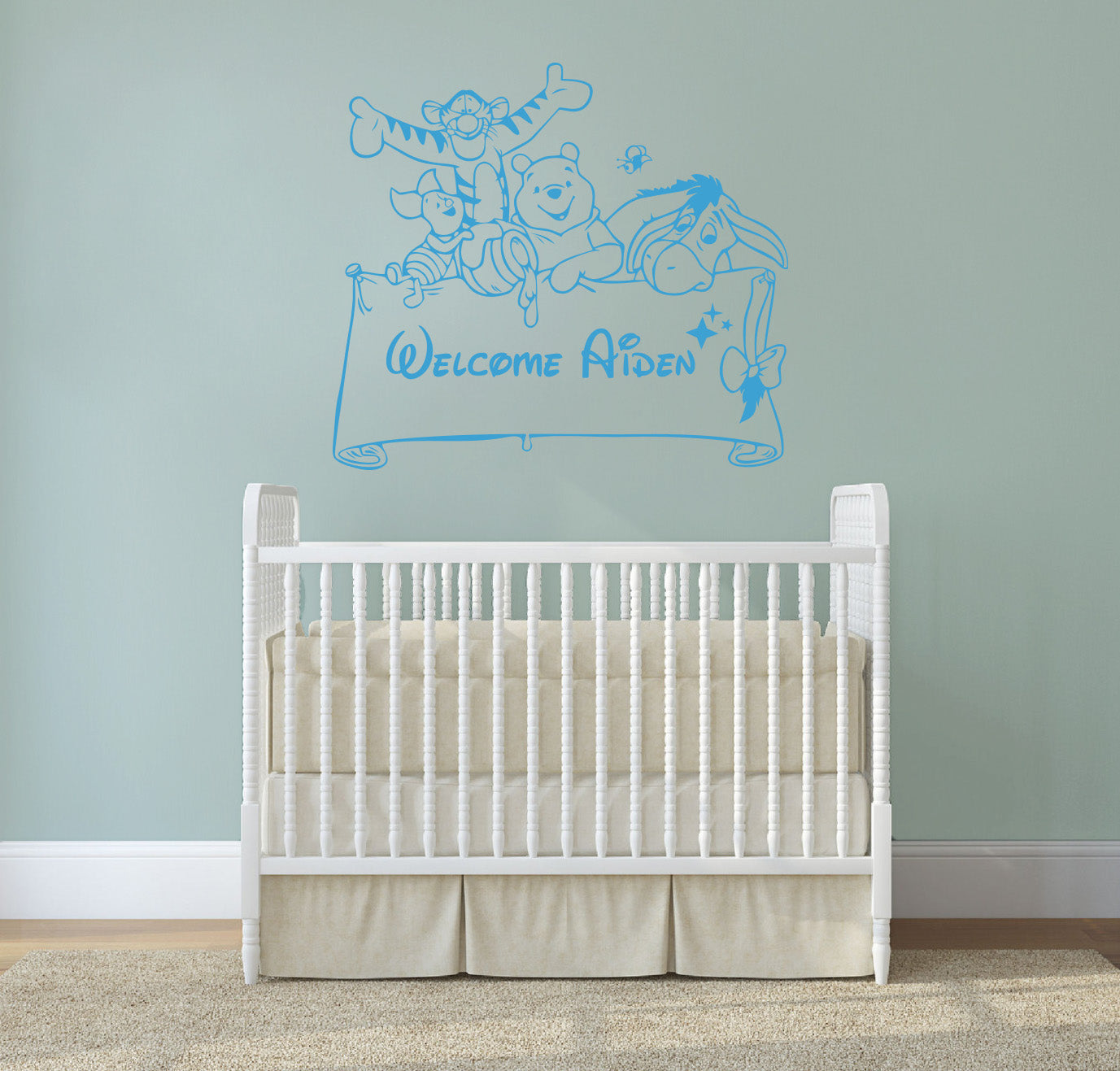 Winnie L’ourson Personnalisé Autocollant Mural Decal Stencil Silhouette ST165