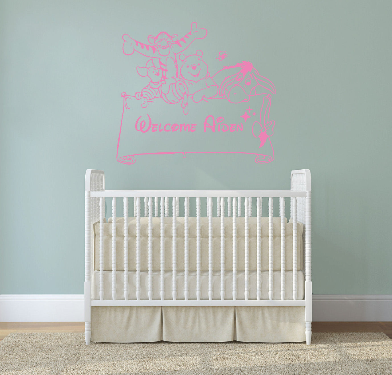 Winnie L’ourson Personnalisé Autocollant Mural Decal Stencil Silhouette ST165