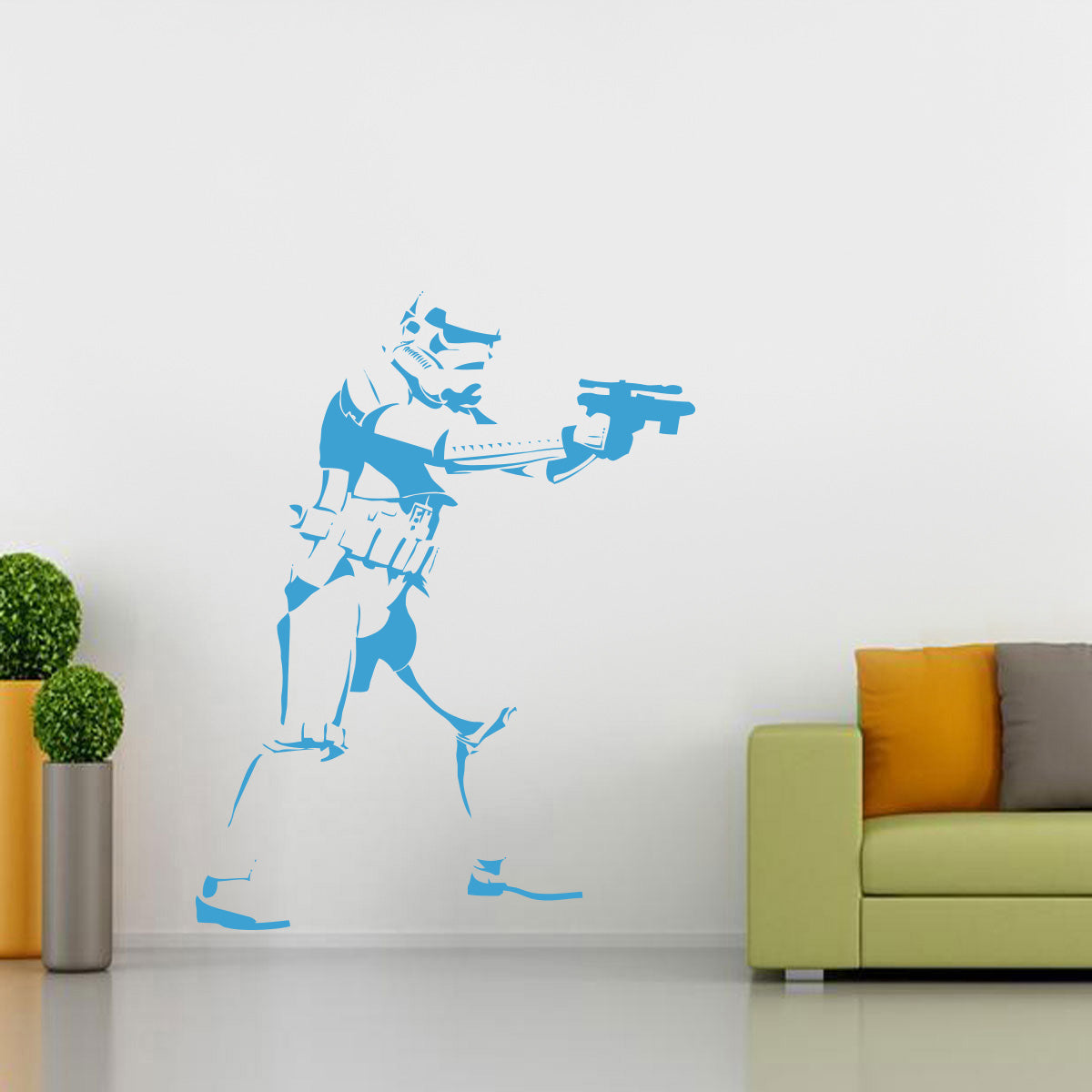 Stormtrooper Star Wars Wall Sticker Decal Stencil Silhouette ST168