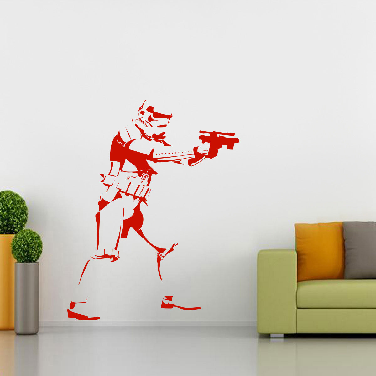 Stormtrooper Star Wars Wall Sticker Decal Stencil Silhouette ST168
