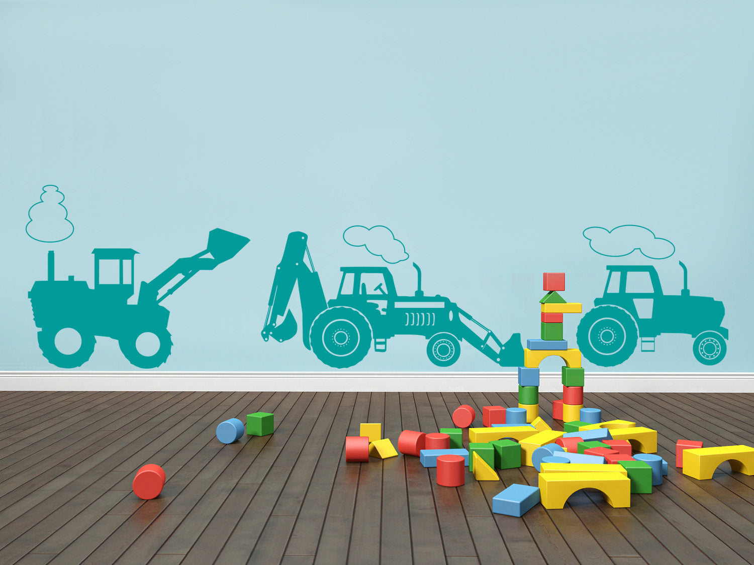 Tractor's Wall Sticker Decal Stencil Silhouette ST170