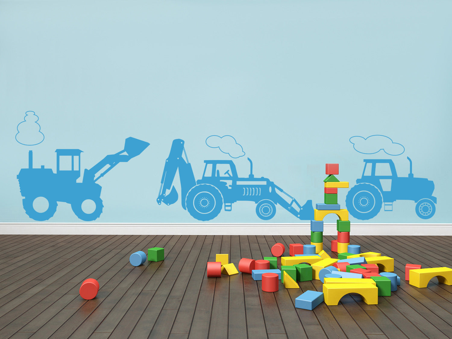 Tractor's Wall Sticker Decal Stencil Silhouette ST170