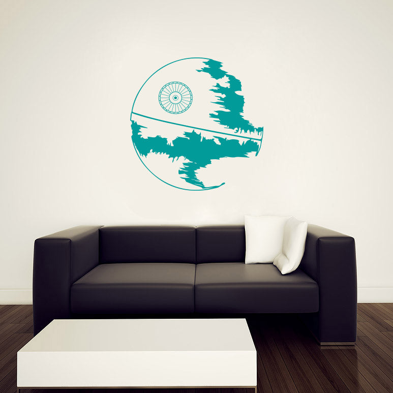 War Space Station Wall Sticker Decal Stencil Silhouette ST196