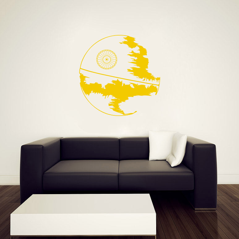 War Space Station Wall Sticker Decal Stencil Silhouette ST196