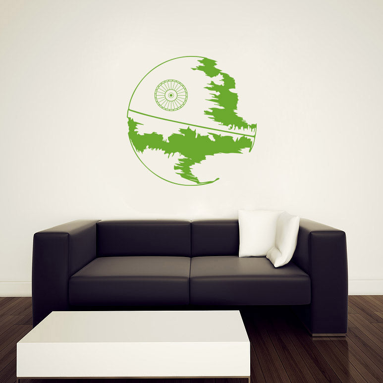 War Space Station Wall Sticker Decal Stencil Silhouette ST196