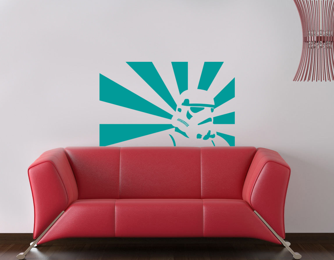 Fictional Soldier Wall Sticker Decal Stencil Silhouette ST197