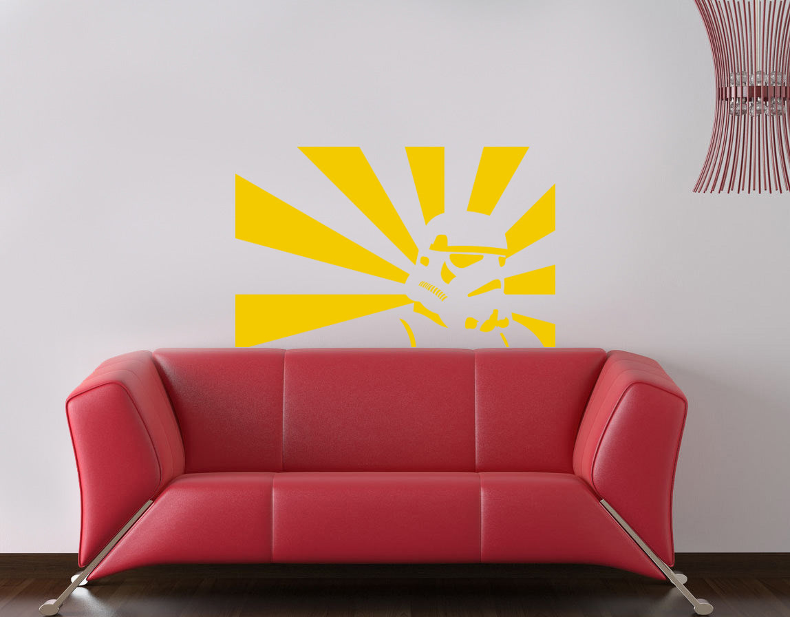 Fictional Soldier Wall Sticker Decal Stencil Silhouette ST197