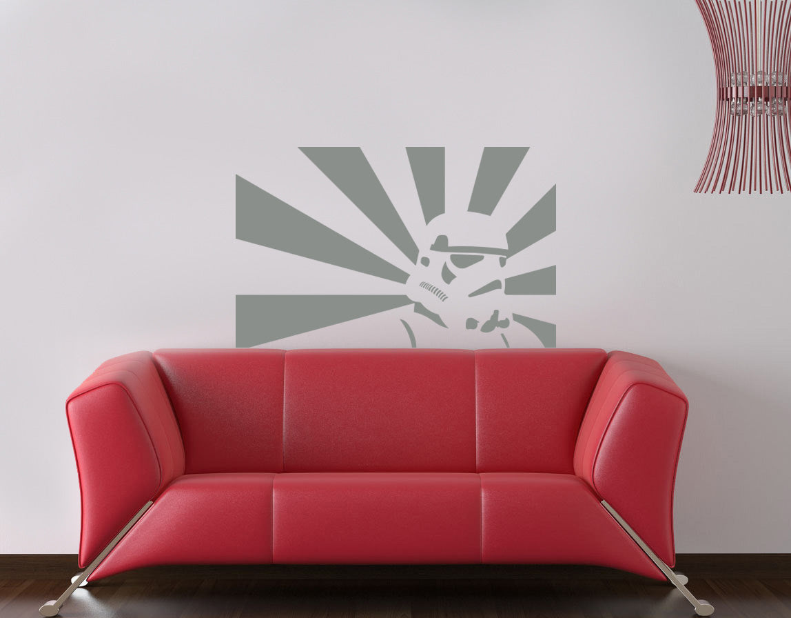 Fictional Soldier Wall Sticker Decal Stencil Silhouette ST197