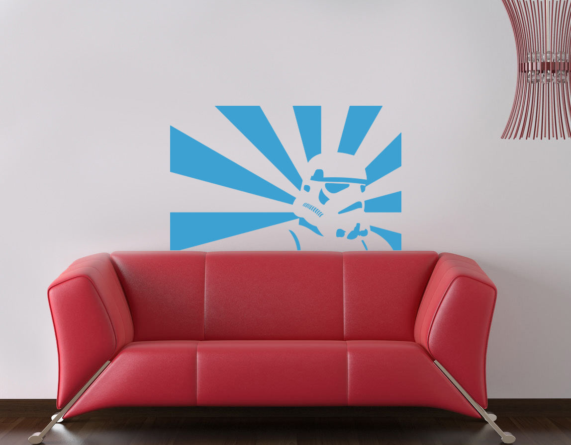 Fictional Soldier Wall Sticker Decal Stencil Silhouette ST197