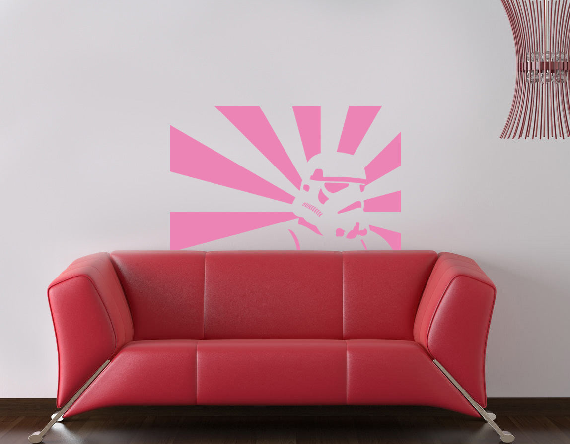 Fictional Soldier Wall Sticker Decal Stencil Silhouette ST197