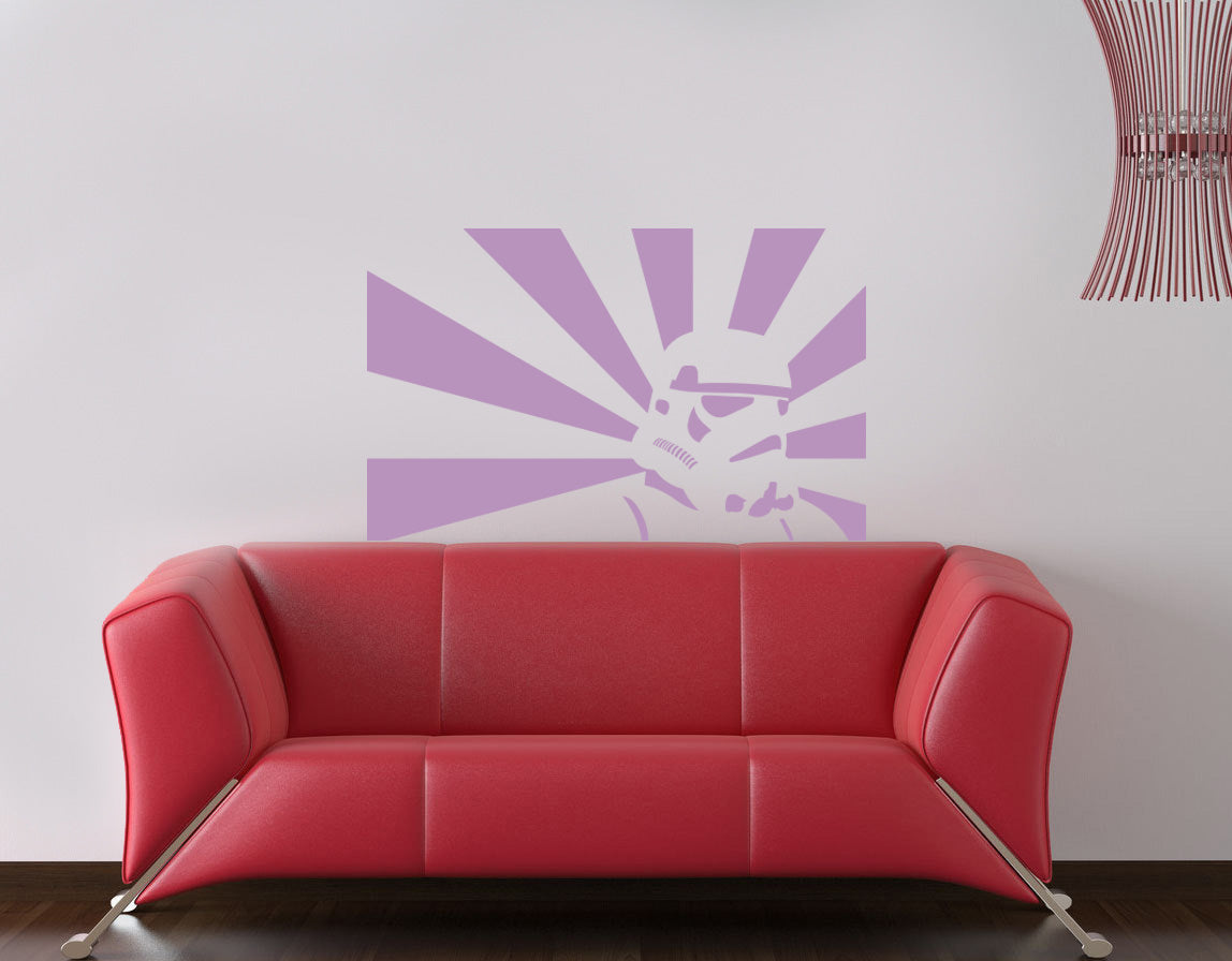 Fictional Soldier Wall Sticker Decal Stencil Silhouette ST197