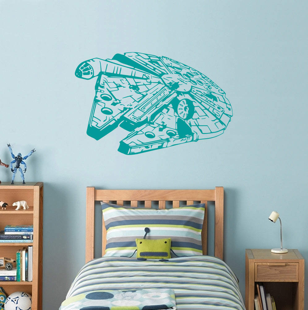 Fictional Starship Wall Sticker Decal Stencil Silhouette ST198