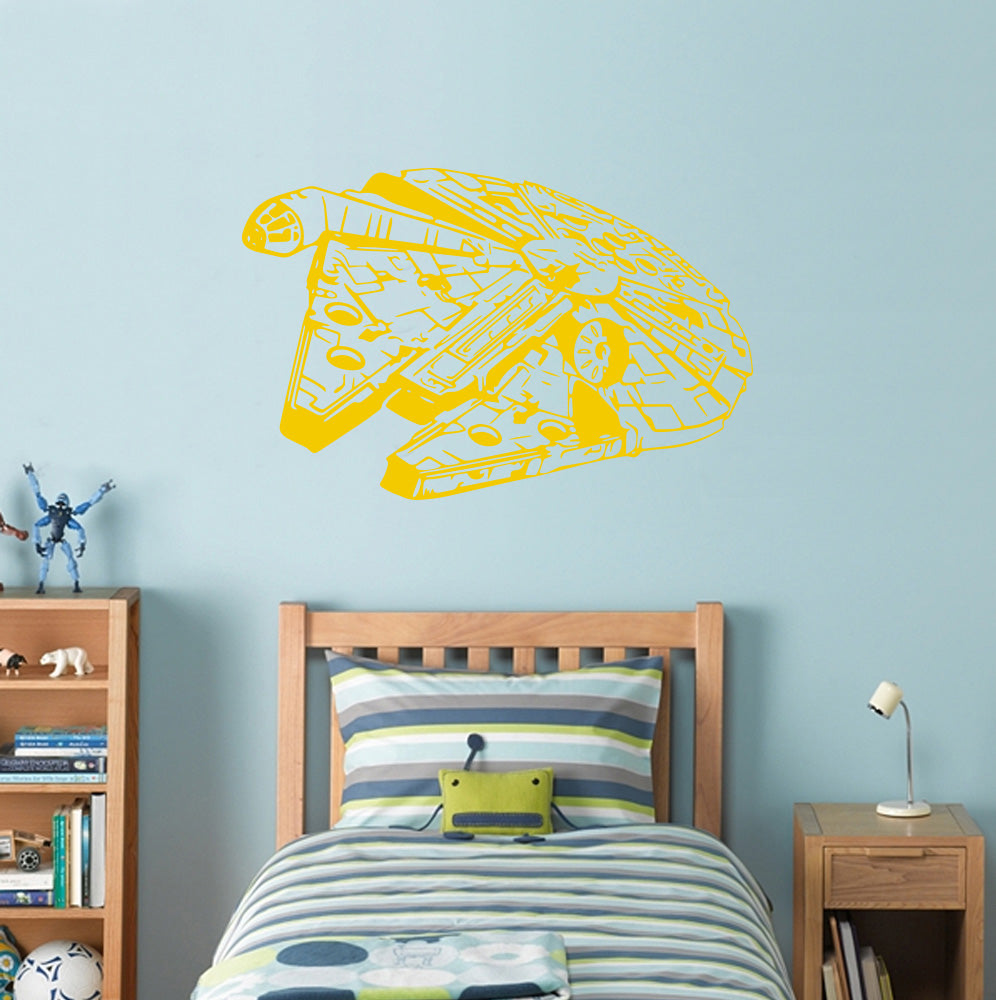 Fictional Starship Wall Sticker Decal Stencil Silhouette ST198