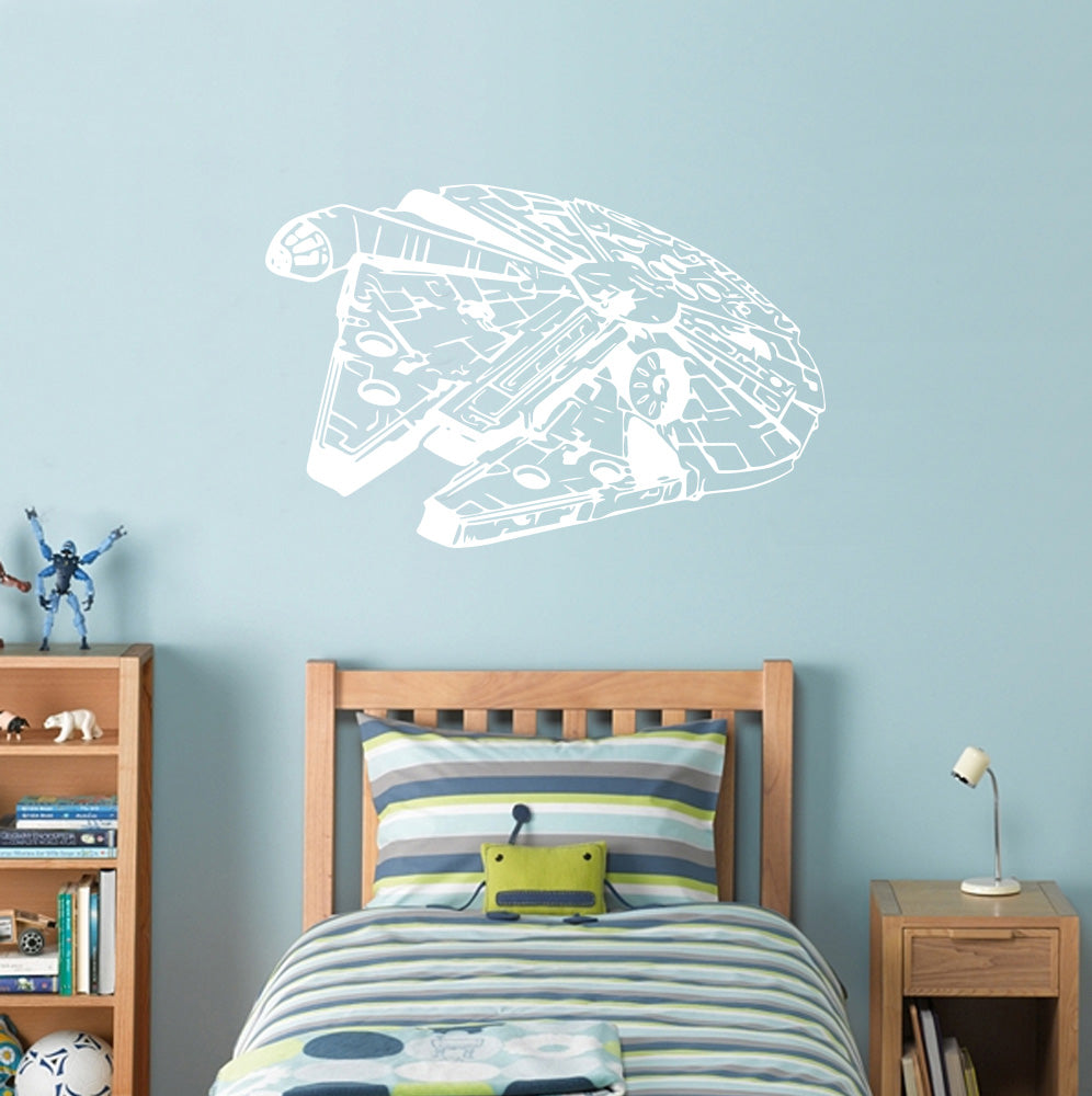Fictional Starship Wall Sticker Decal Stencil Silhouette ST198