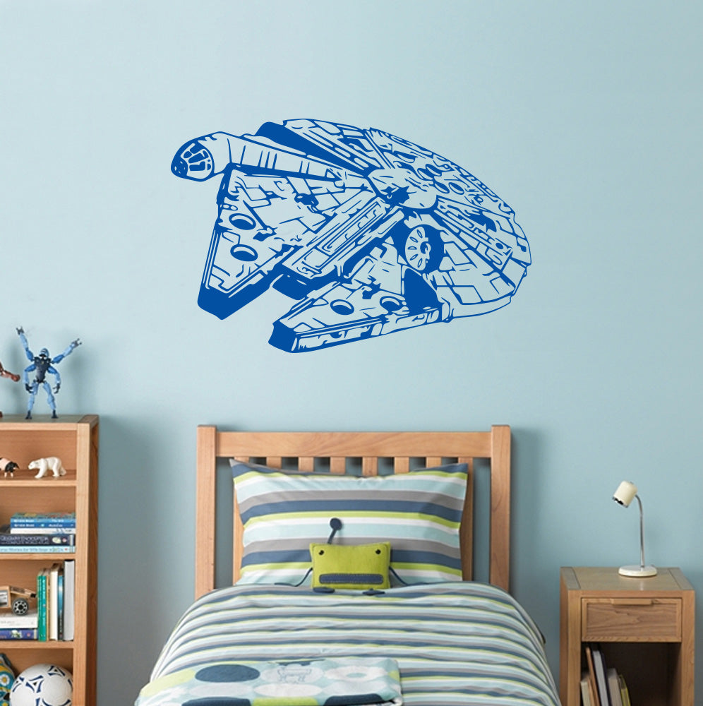 Fictional Starship Wall Sticker Decal Stencil Silhouette ST198