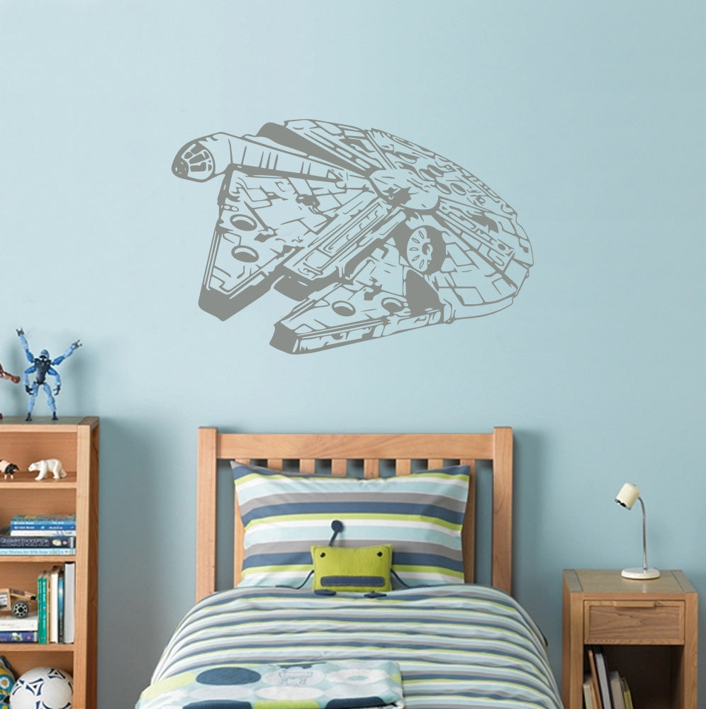 Fictional Starship Wall Sticker Decal Stencil Silhouette ST198
