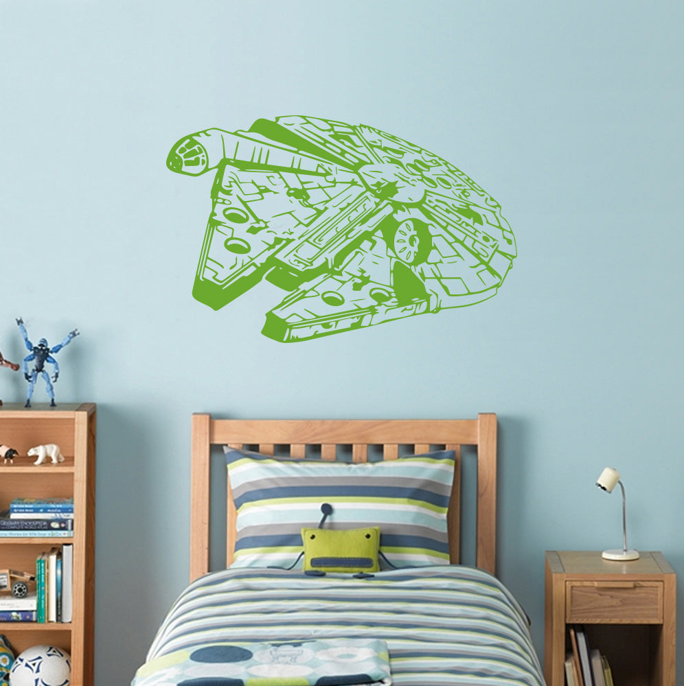 Fictional Starship Wall Sticker Decal Stencil Silhouette ST198