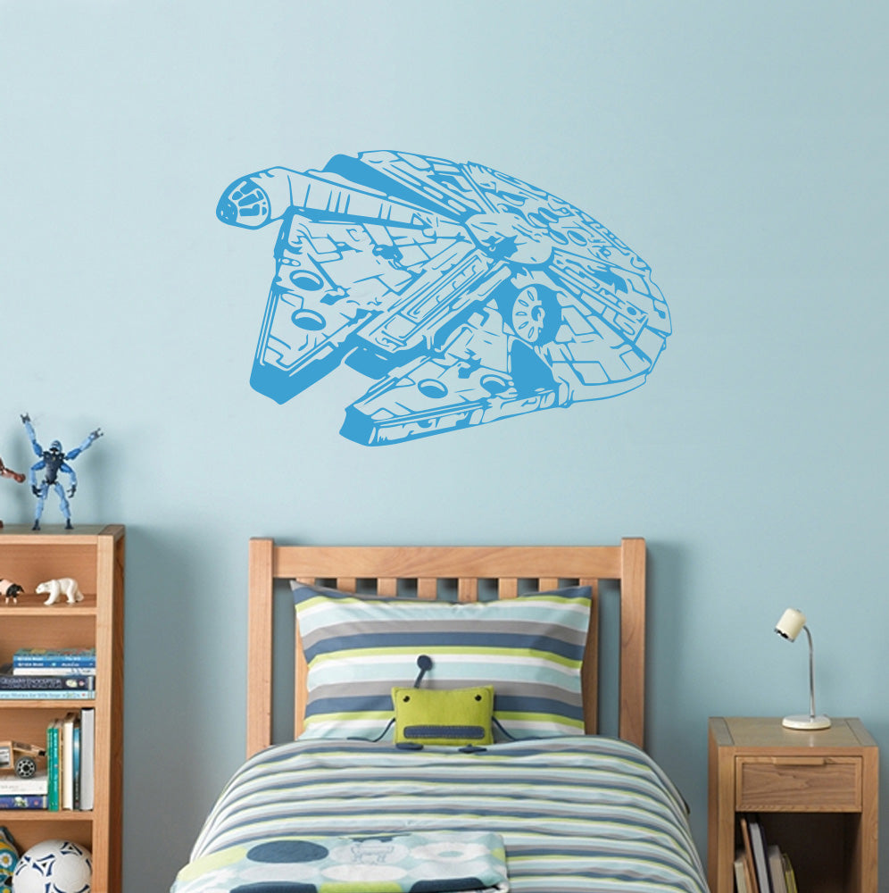 Fictional Starship Wall Sticker Decal Stencil Silhouette ST198