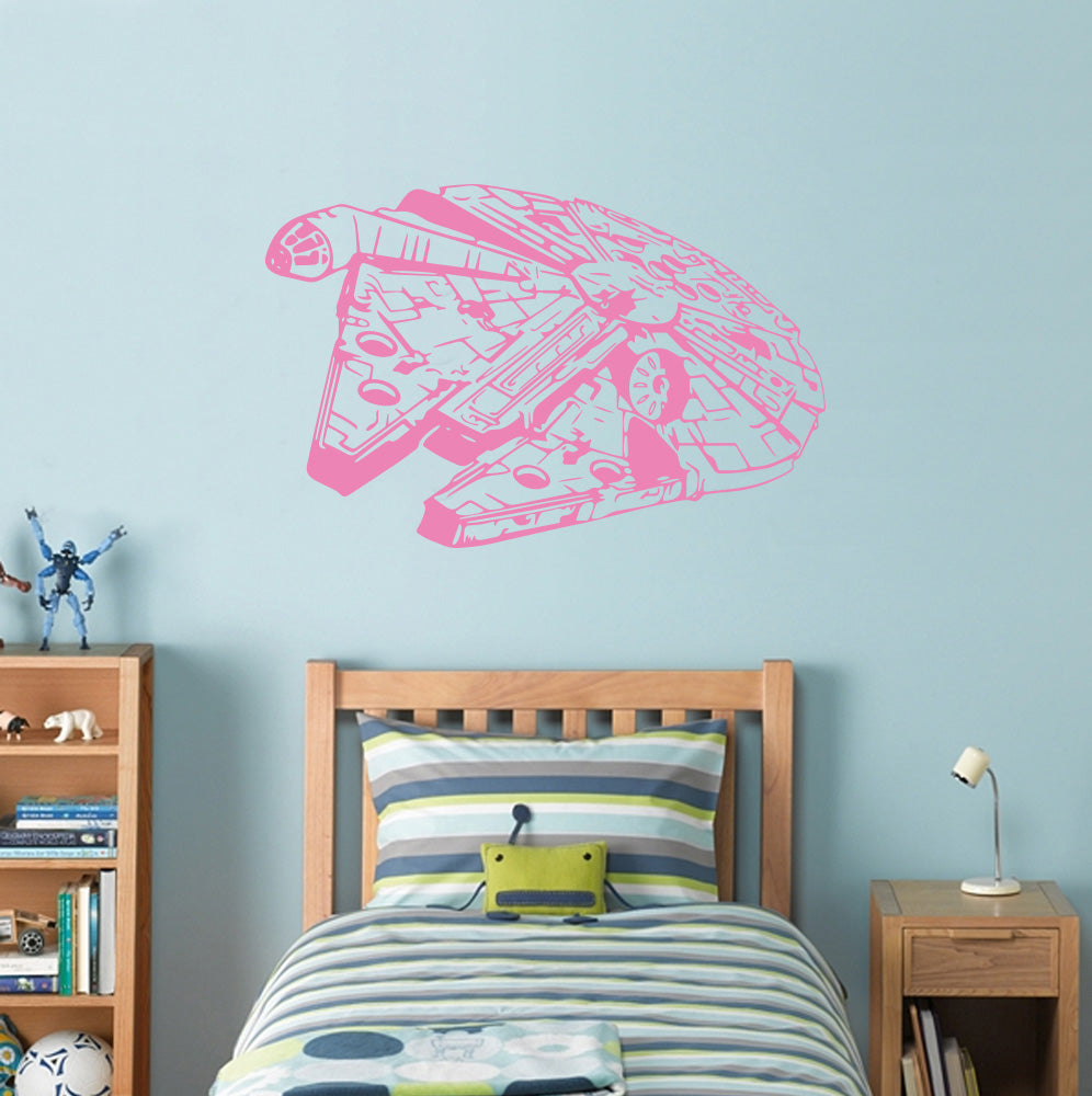 Fictional Starship Wall Sticker Decal Stencil Silhouette ST198
