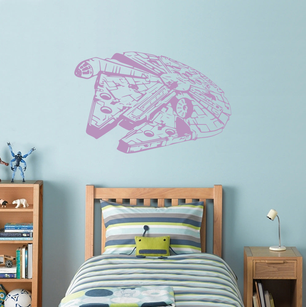 Fictional Starship Wall Sticker Decal Stencil Silhouette ST198