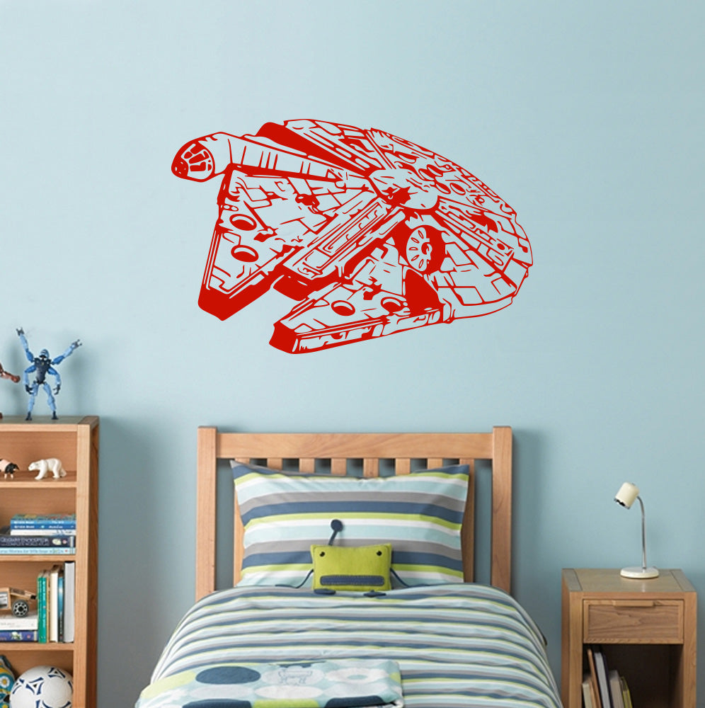 Fictional Starship Wall Sticker Decal Stencil Silhouette ST198