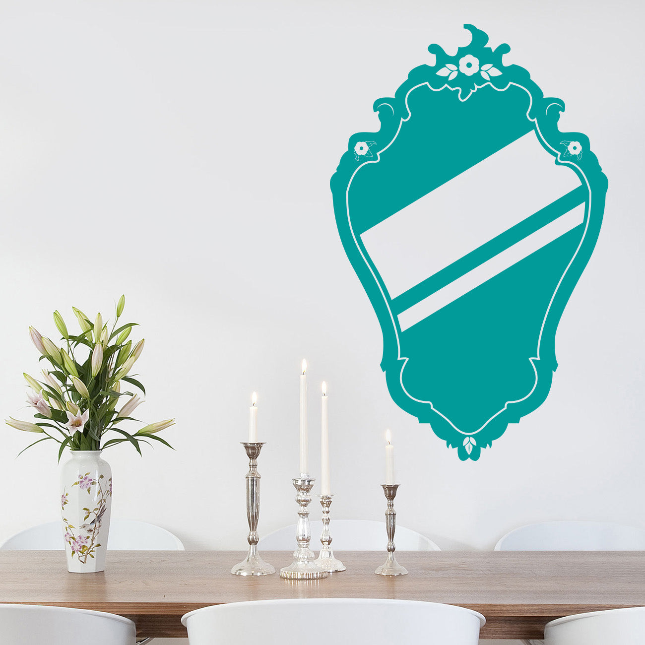 MIRROR Wall Sticker Decal Stencil Silhouette ST201