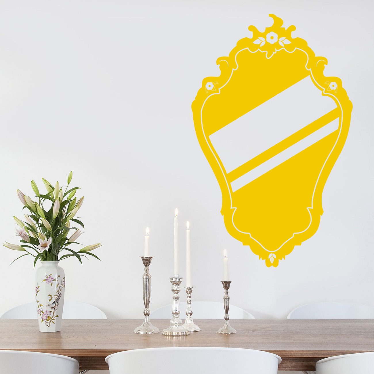 MIRROR Wall Sticker Decal Stencil Silhouette ST201