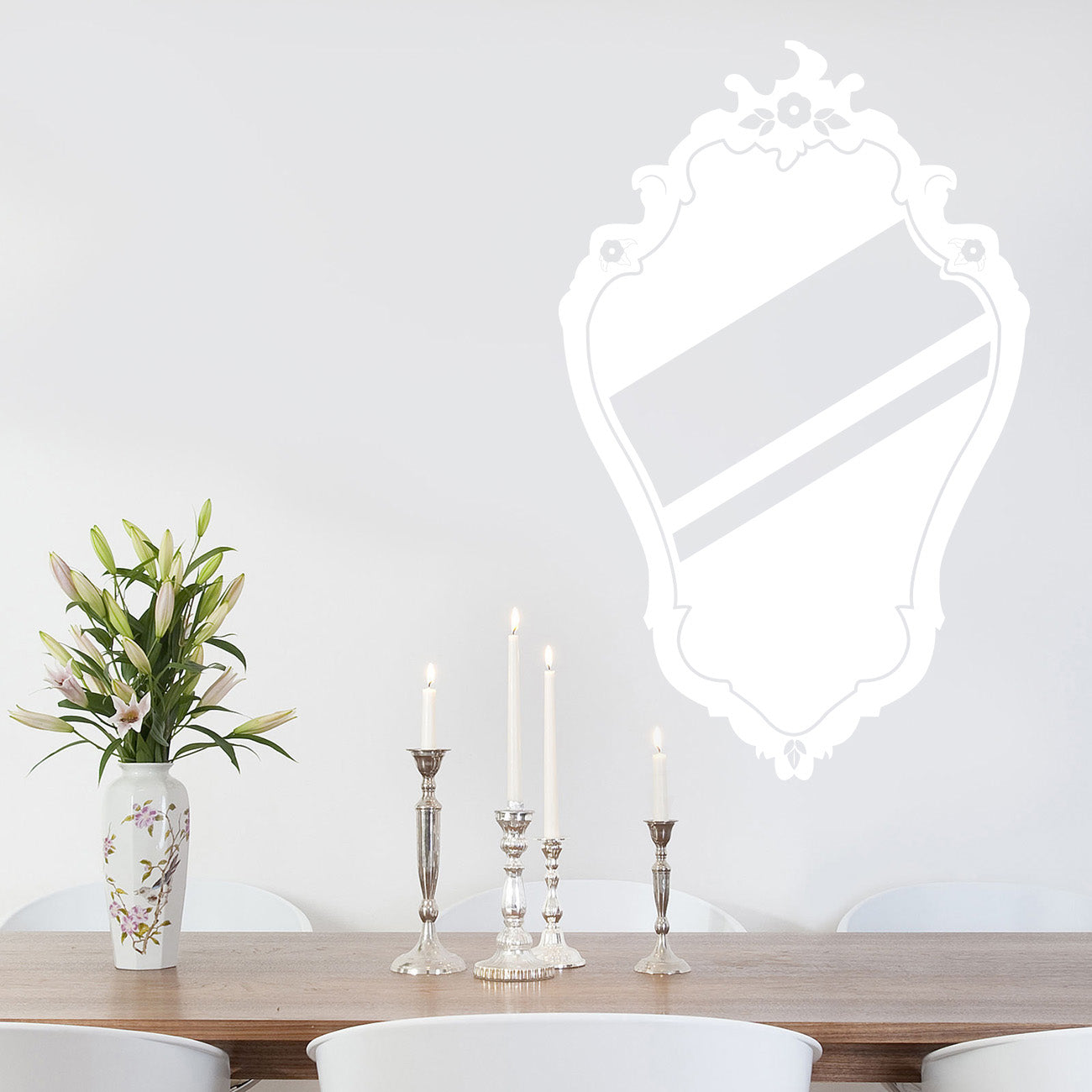 MIRROR Wall Sticker Decal Stencil Silhouette ST201