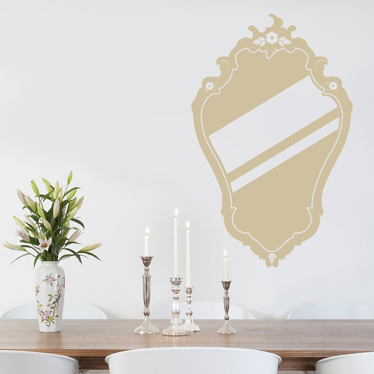 MIRROR Wall Sticker Decal Stencil Silhouette ST201