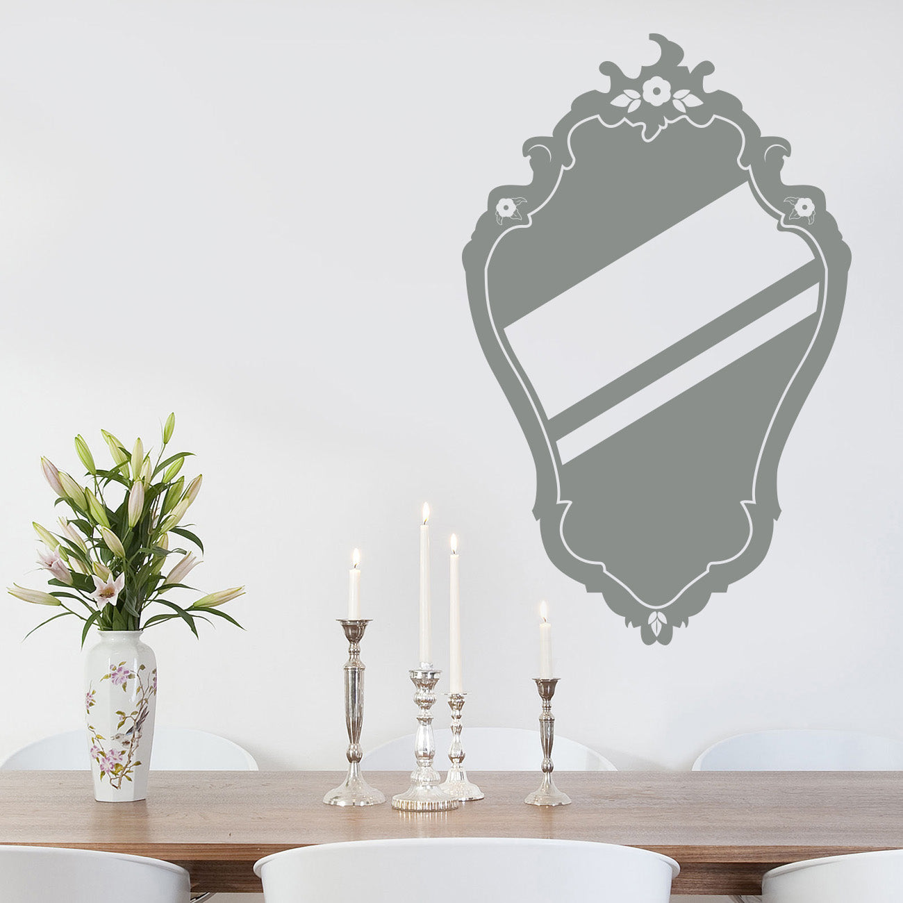 MIRROR Wall Sticker Decal Stencil Silhouette ST201