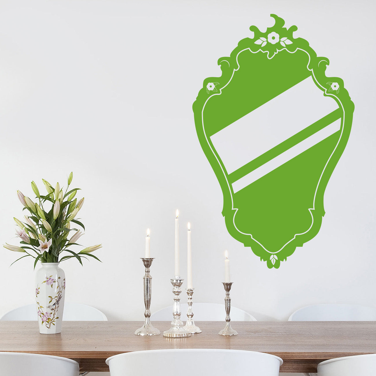 MIRROR Wall Sticker Decal Stencil Silhouette ST201