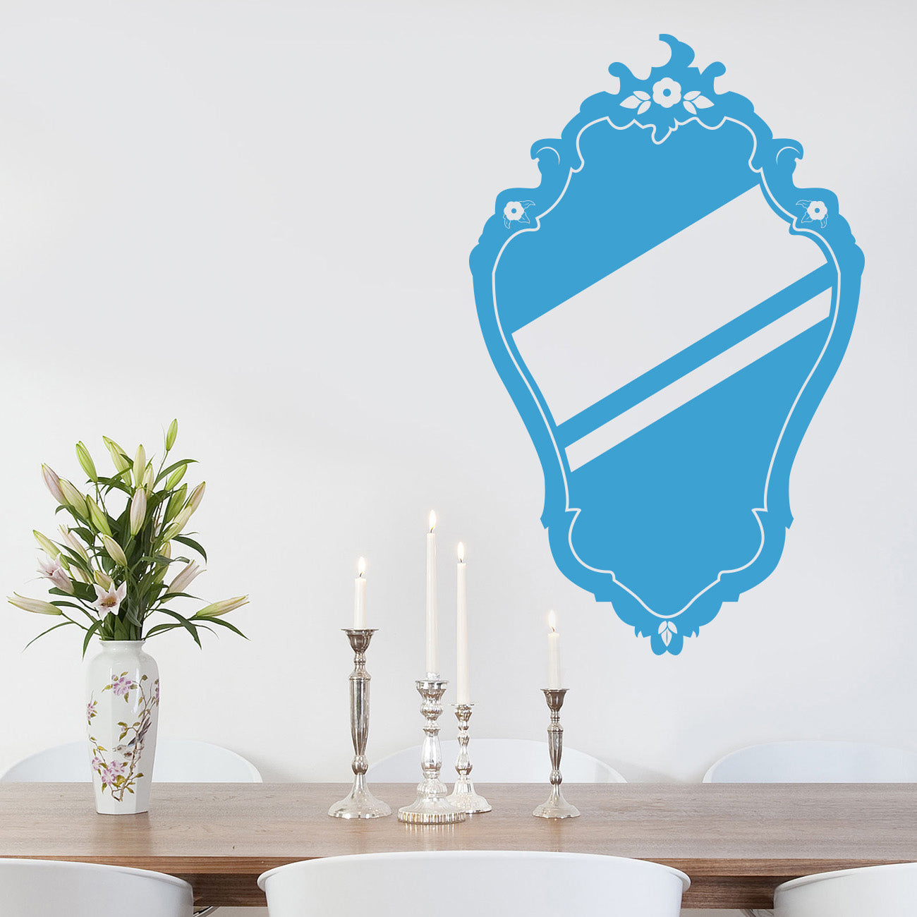 MIRROR Wall Sticker Decal Stencil Silhouette ST201
