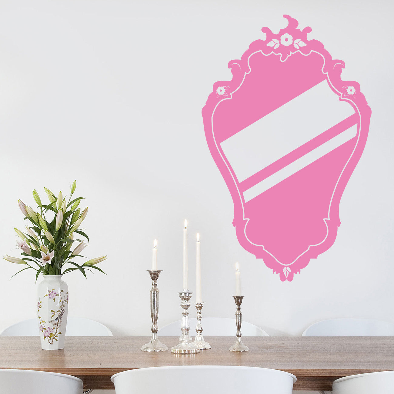MIRROR Wall Sticker Decal Stencil Silhouette ST201