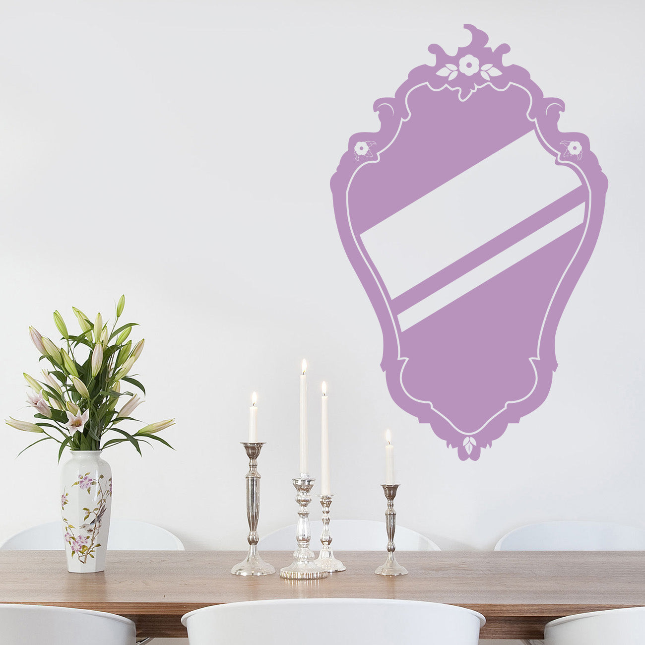MIRROR Wall Sticker Decal Stencil Silhouette ST201