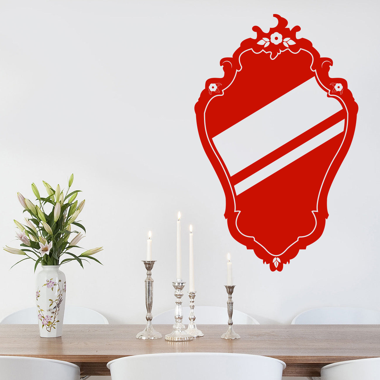 MIRROR Wall Sticker Decal Stencil Silhouette ST201