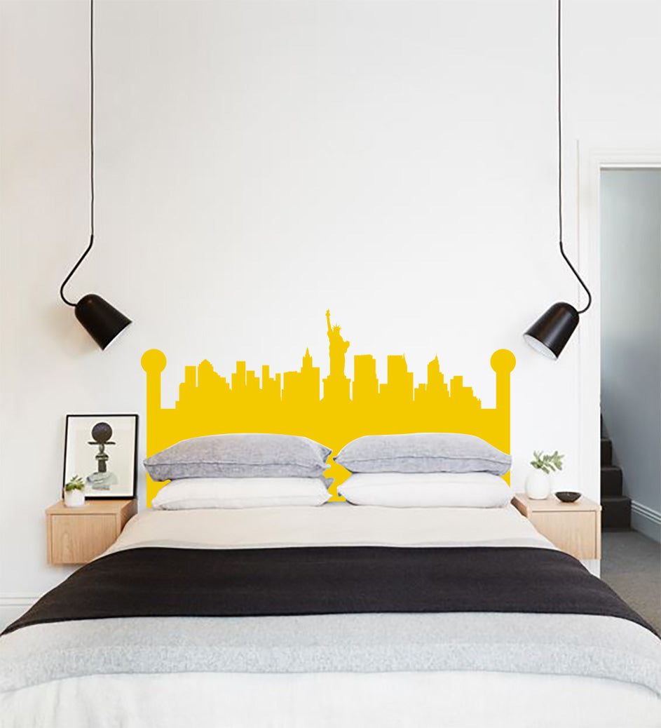 New York Skyline Wall Sticker Decal Stencil Silhouette ST214
