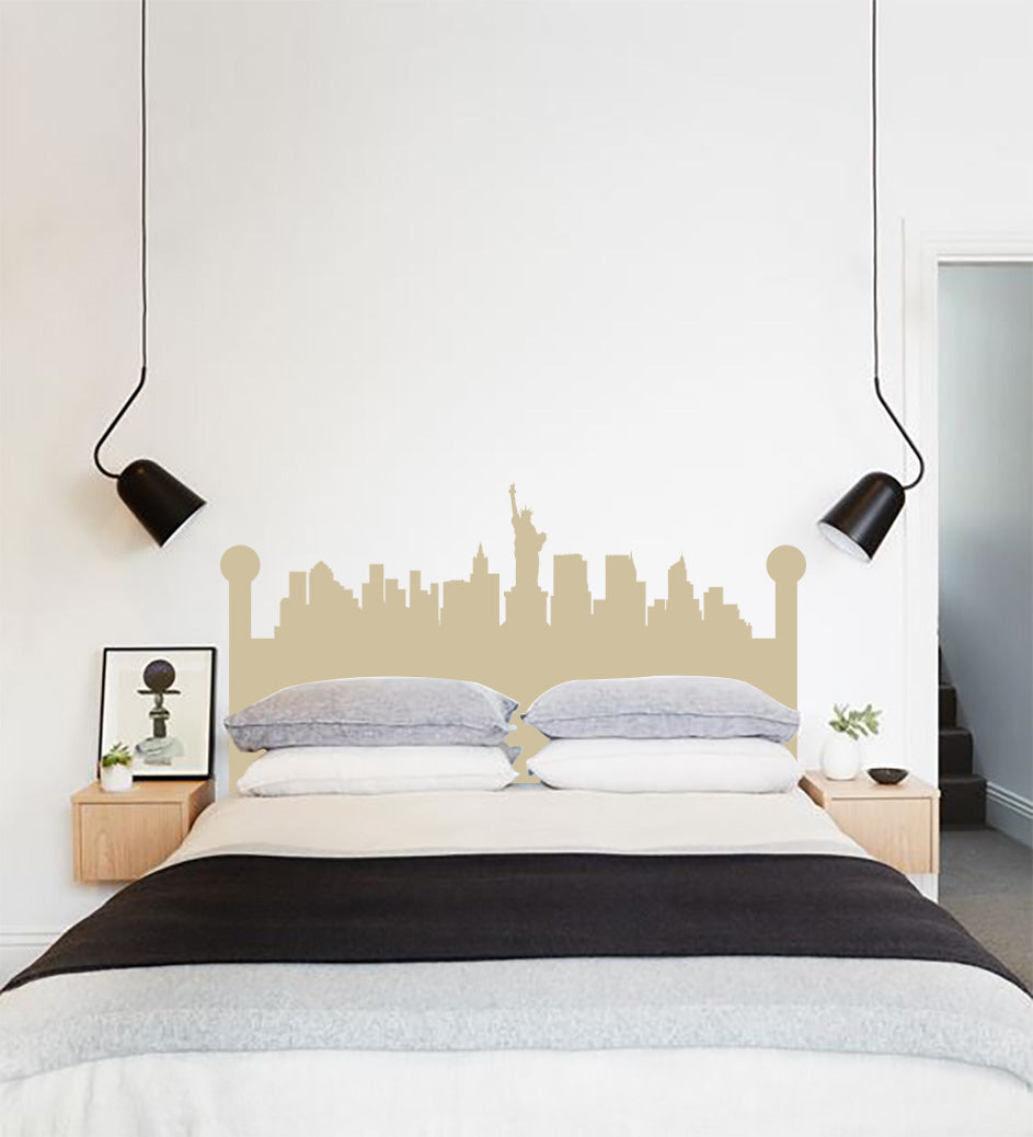 New York Skyline Wall Sticker Decal Stencil Silhouette ST214