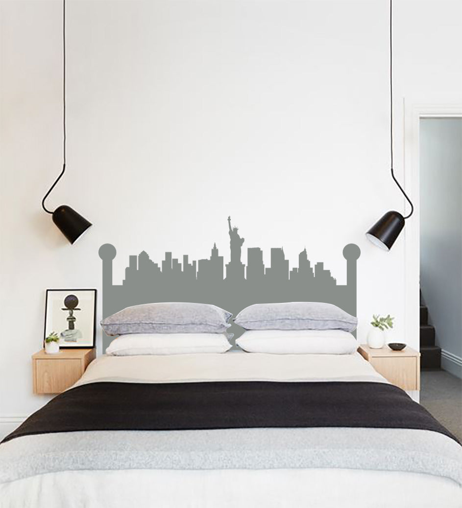 New York Skyline Wall Sticker Decal Stencil Silhouette ST214