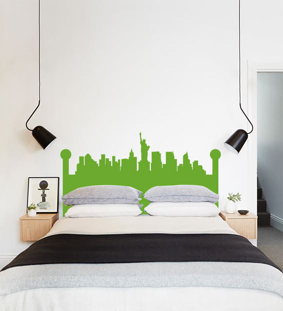 New York Skyline Wall Sticker Decal Stencil Silhouette ST214